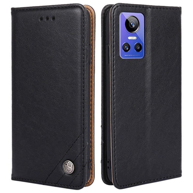 Flip Cover Realme GT Neo 3 Simili Cuir Vintage