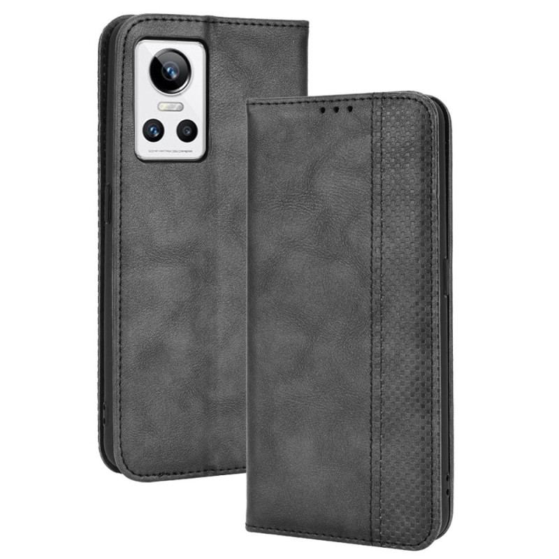 Flip Cover Realme GT Neo 3 Texture Retro