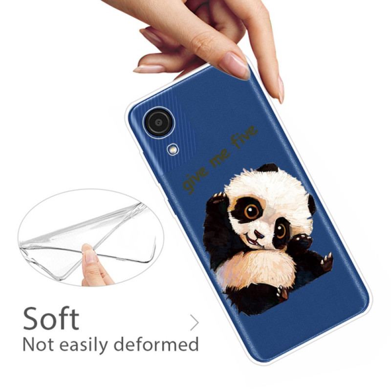 Coque Samsung Galaxy A03 Core Panda Give Me Five