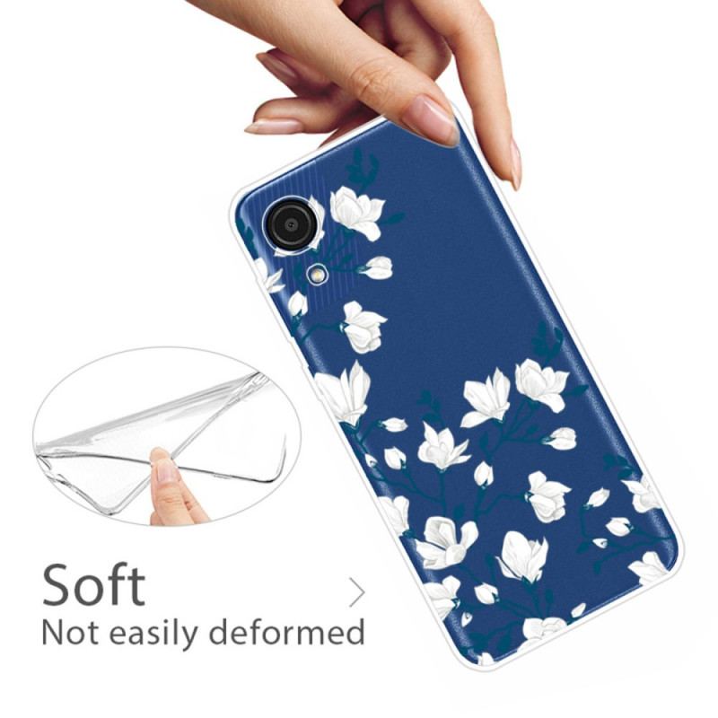 Coque Samsung Galaxy A03 Core Petites Fleurs Blanches