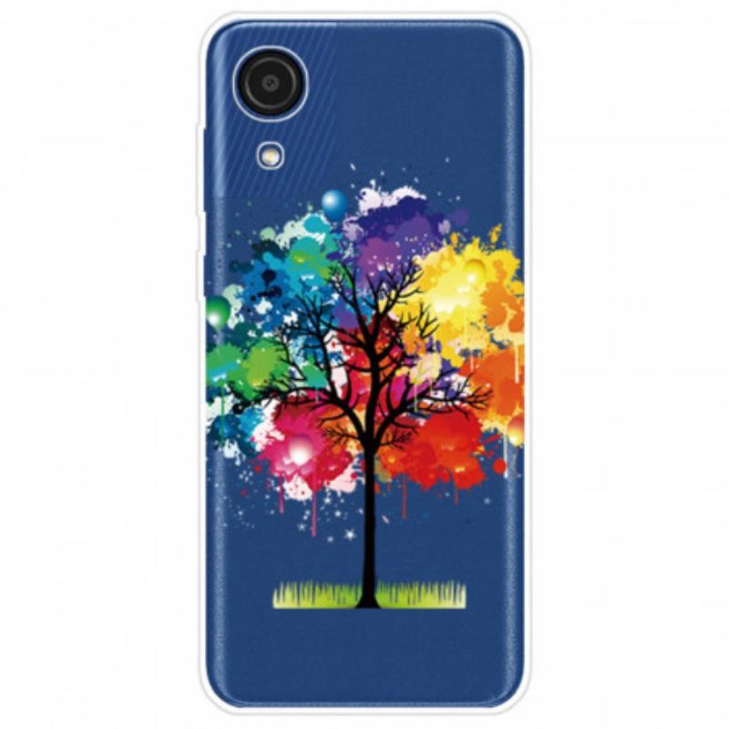 Coque Samsung Galaxy A03 Core Transparente Arbre Aquarelle