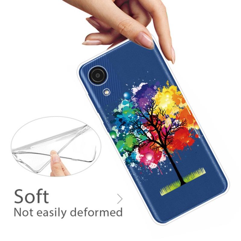 Coque Samsung Galaxy A03 Core Transparente Arbre Aquarelle