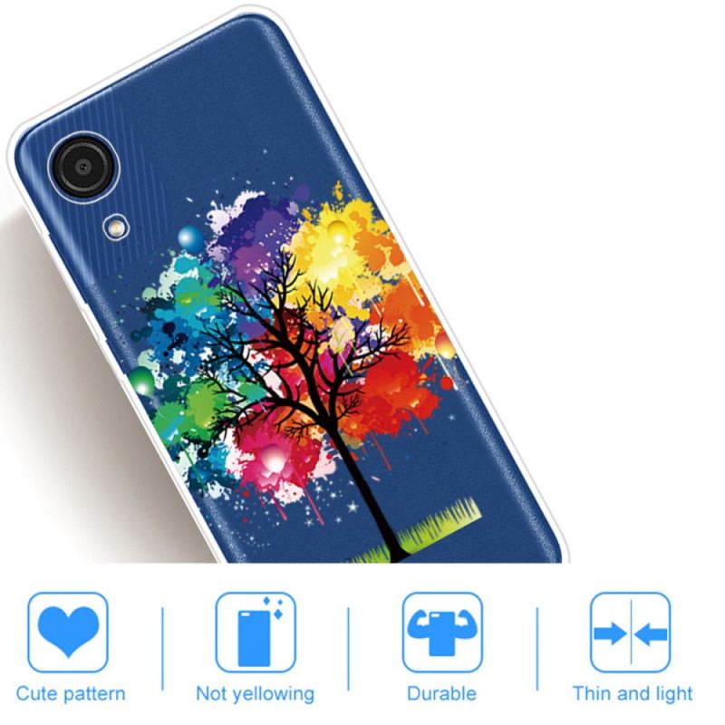 Coque Samsung Galaxy A03 Core Transparente Arbre Aquarelle