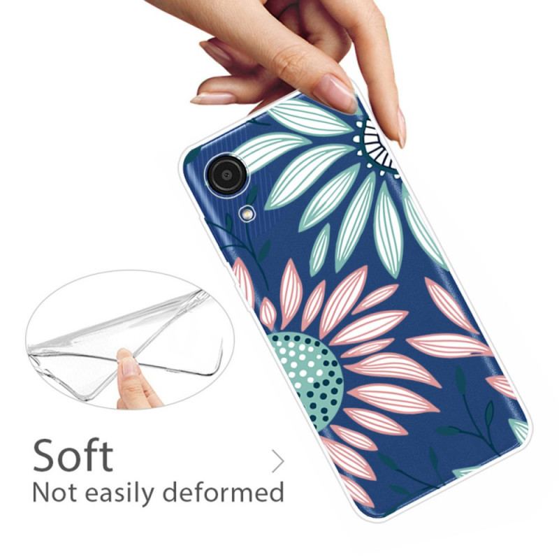 Coque Samsung Galaxy A03 Core Transparente Une Fleur