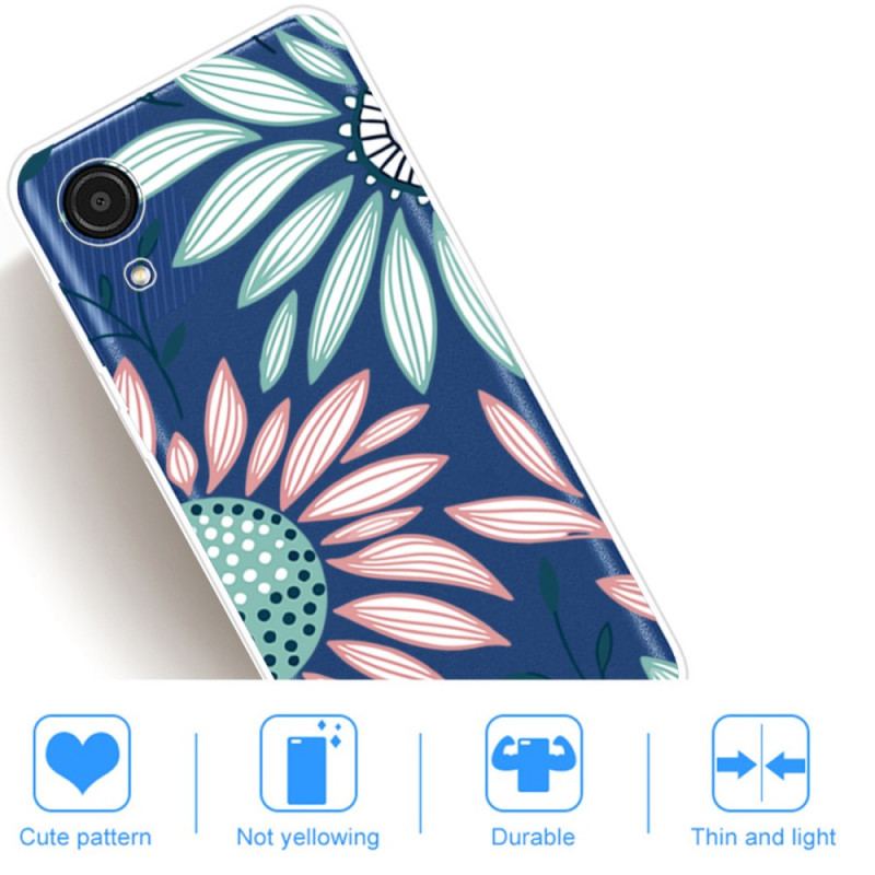 Coque Samsung Galaxy A03 Core Transparente Une Fleur