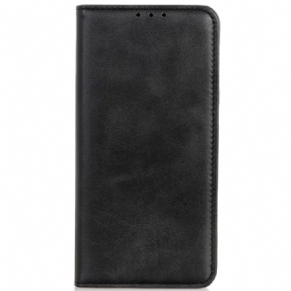 Flip Cover Samsung Galaxy A03 Core Cuir Fendu Élégance