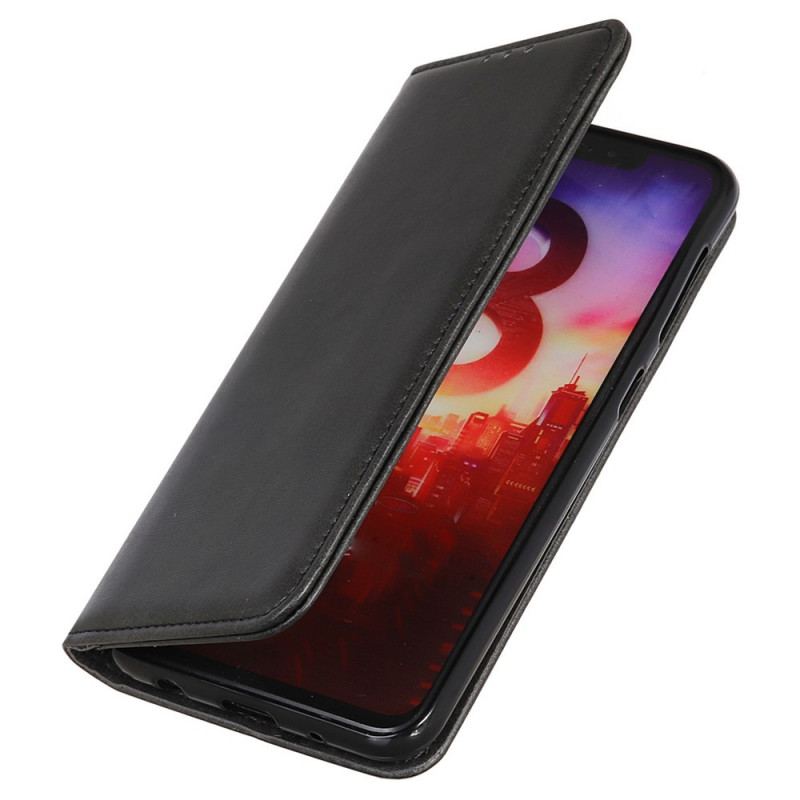 Flip Cover Samsung Galaxy A03 Core Cuir Fendu Élégance