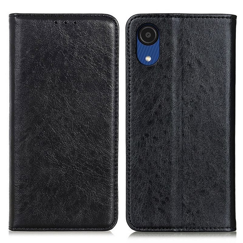 Flip Cover Samsung Galaxy A03 Core Texture Cuir