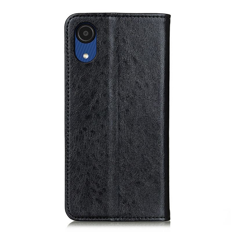 Flip Cover Samsung Galaxy A03 Core Texture Cuir