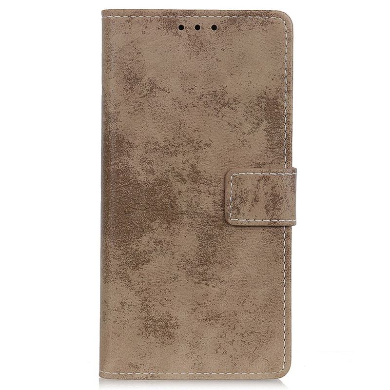 Housse Samsung Galaxy A03 Core Effet Cuir Vintage