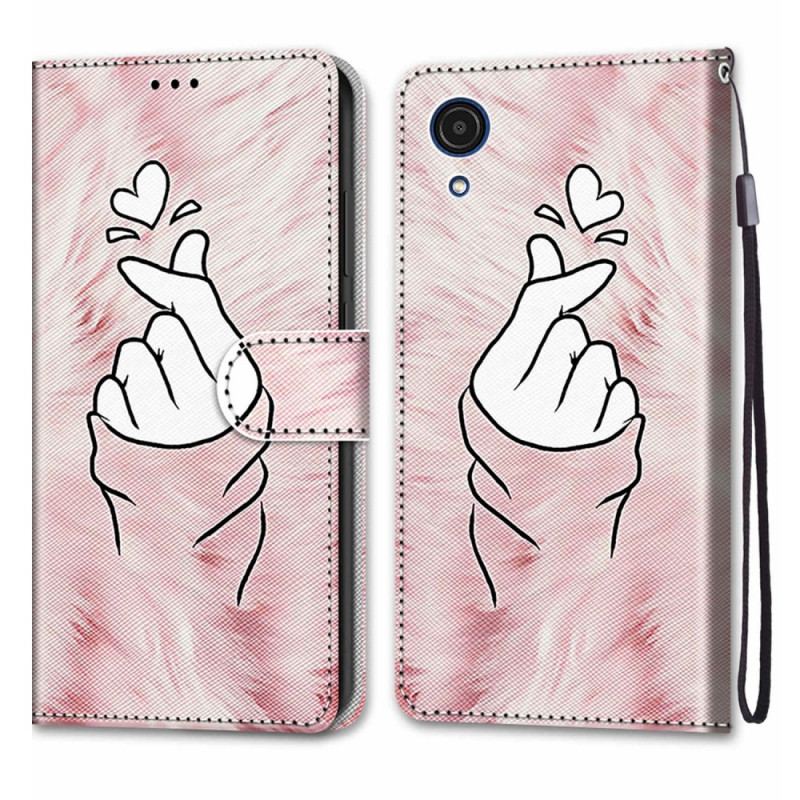 Housse Samsung Galaxy A03 Core Finger Heart