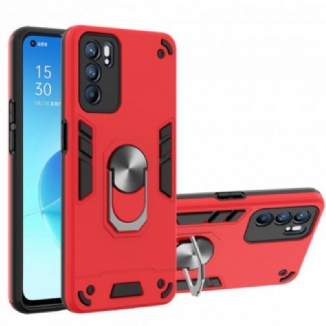 Coque Oppo Reno 6 5G Détachable Anneau-Support