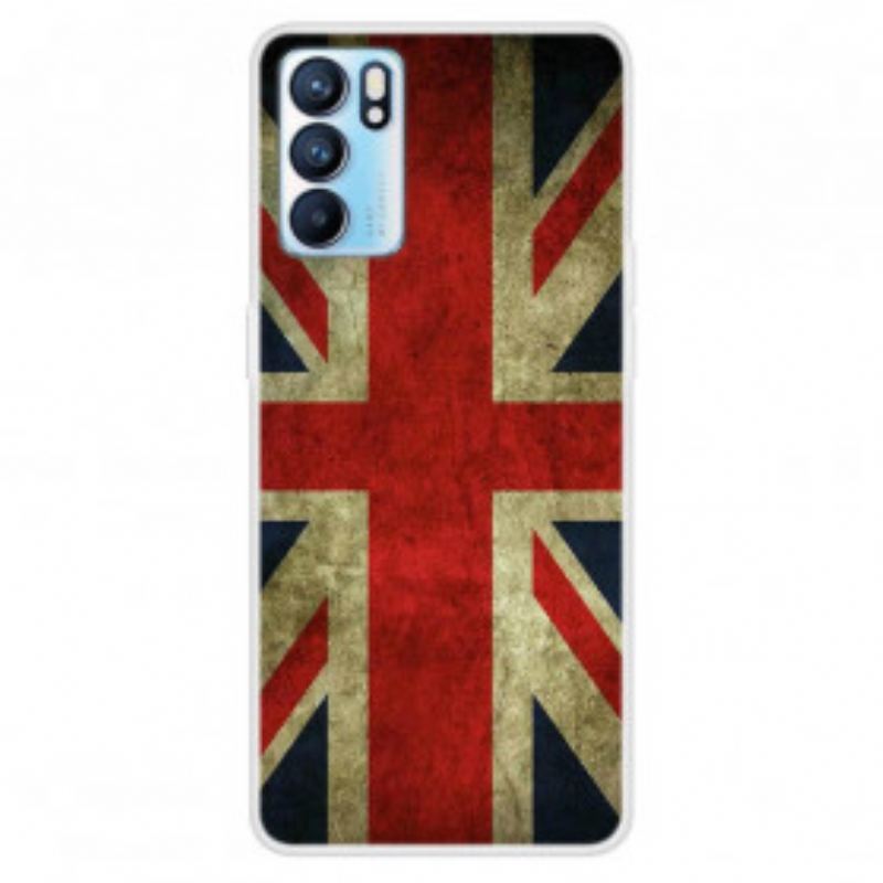 Coque Oppo Reno 6 5G Drapeau Anglais