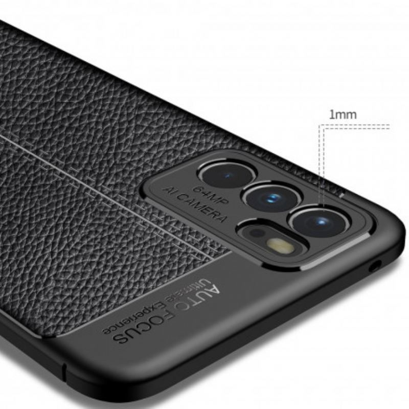 Coque Oppo Reno 6 5G Effet Cuir LItchi