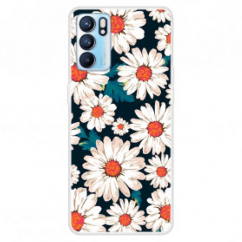 Coque Oppo Reno 6 5G Marguerites