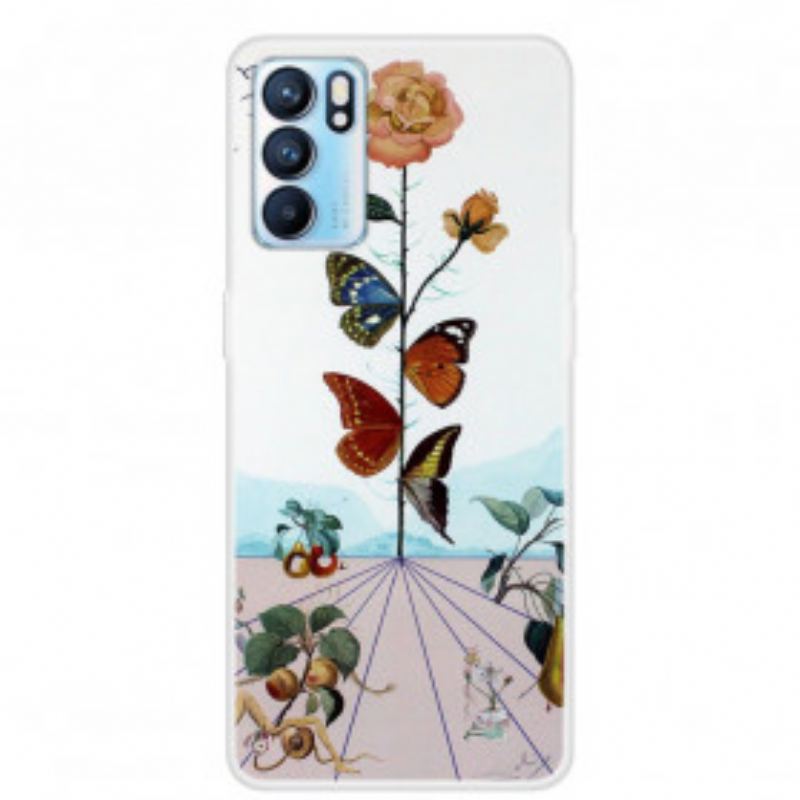 Coque Oppo Reno 6 5G Papillons de la Nature