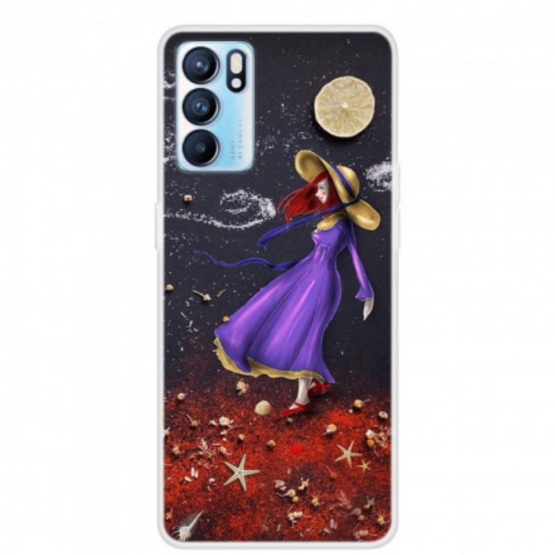 Coque Oppo Reno 6 5G Promenade de Jeune Fille