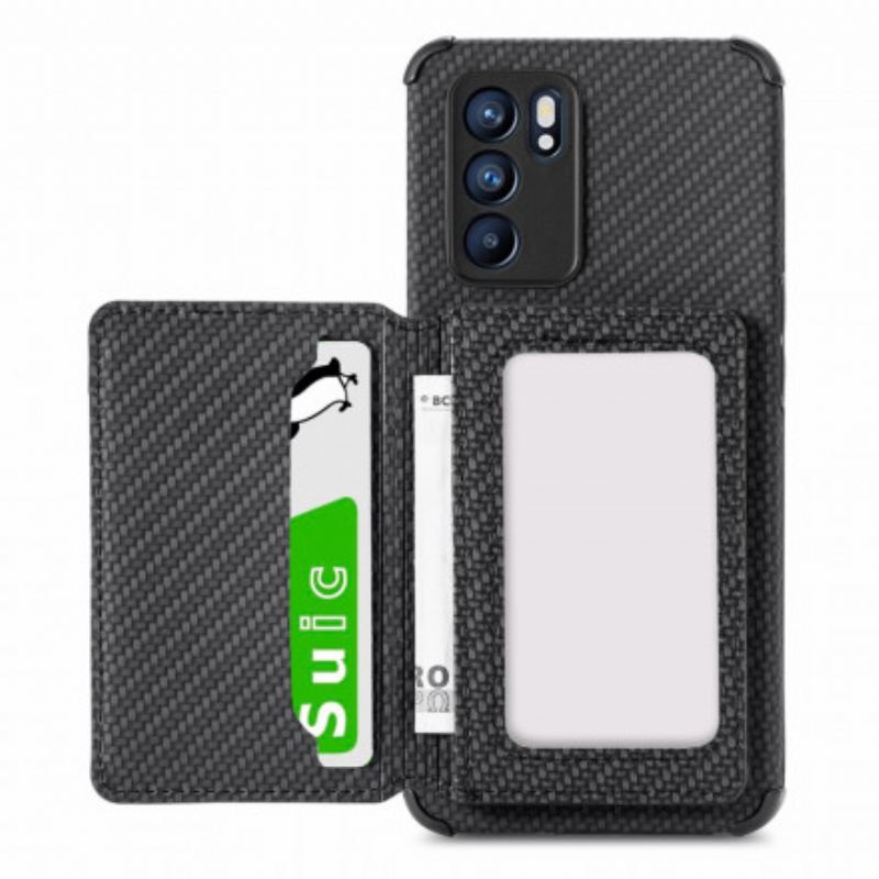 Coque Oppo Reno 6 5G RFID Porte-Cartes Support