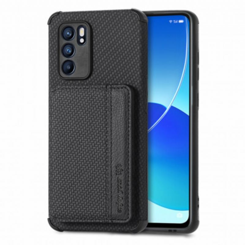 Coque Oppo Reno 6 5G RFID Porte-Cartes Support