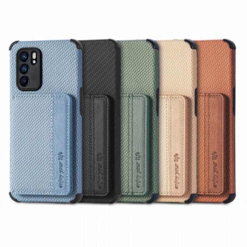 Coque Oppo Reno 6 5G RFID Porte-Cartes Support