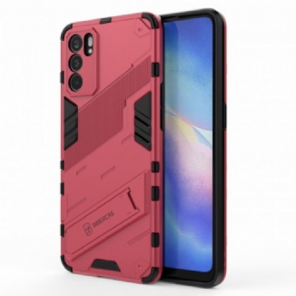 Coque Oppo Reno 6 5G Support Amovible Deux Positions Mains Libres