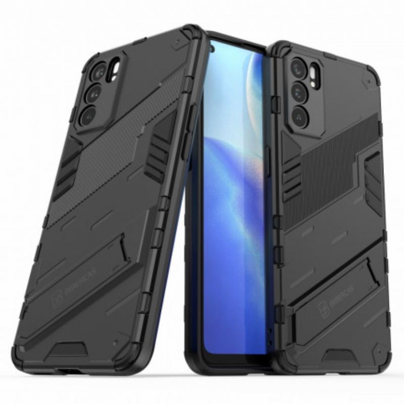 Coque Oppo Reno 6 5G Support Amovible Deux Positions Mains Libres