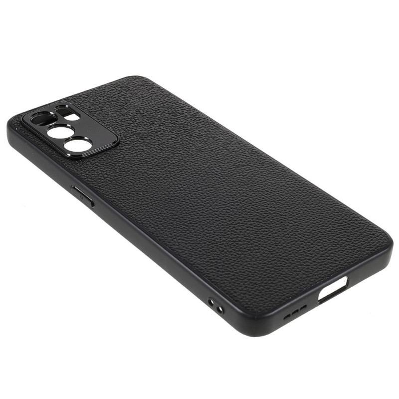 Coque Oppo Reno 6 5G Véritable Cuir Litchi