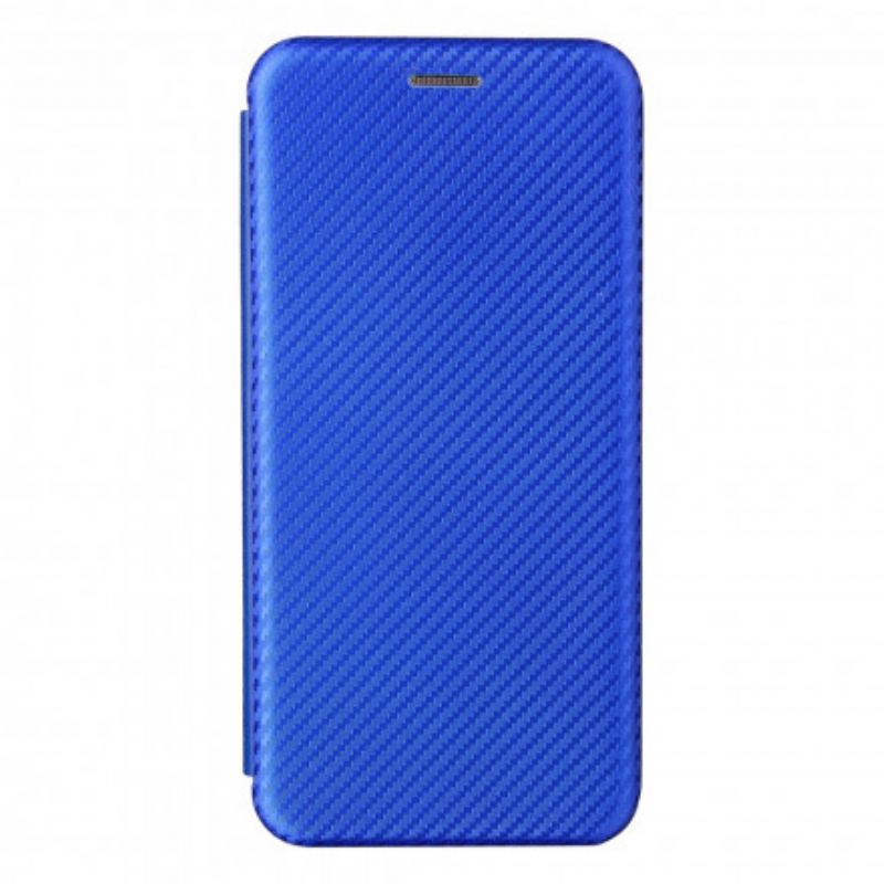 Flip Cover Oppo Reno 6 5G Silicone Carbone Coloré