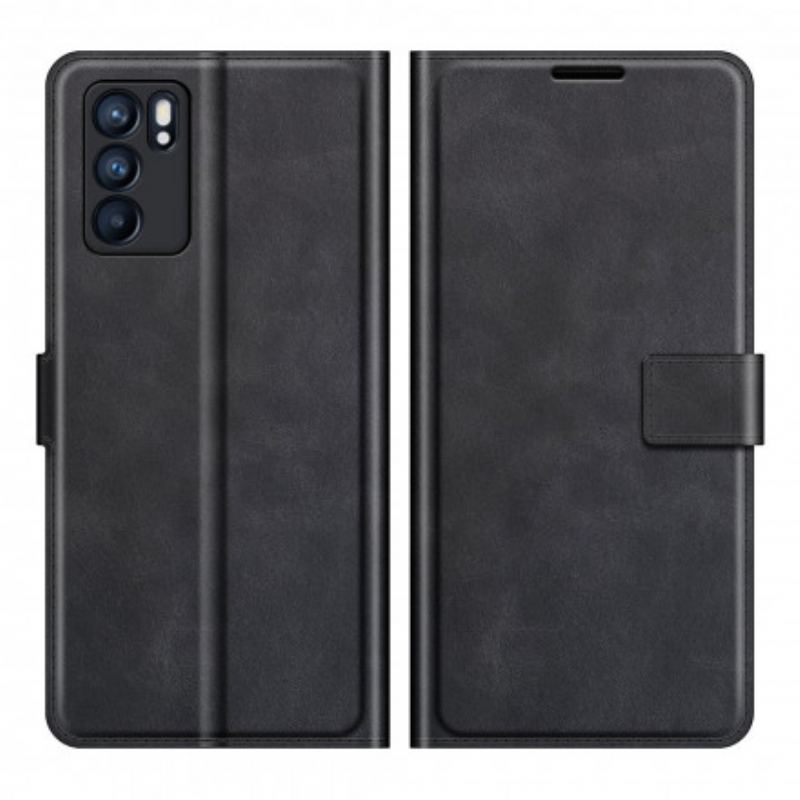 Housse Oppo Reno 6 5G Effet Cuir Slim Extrême