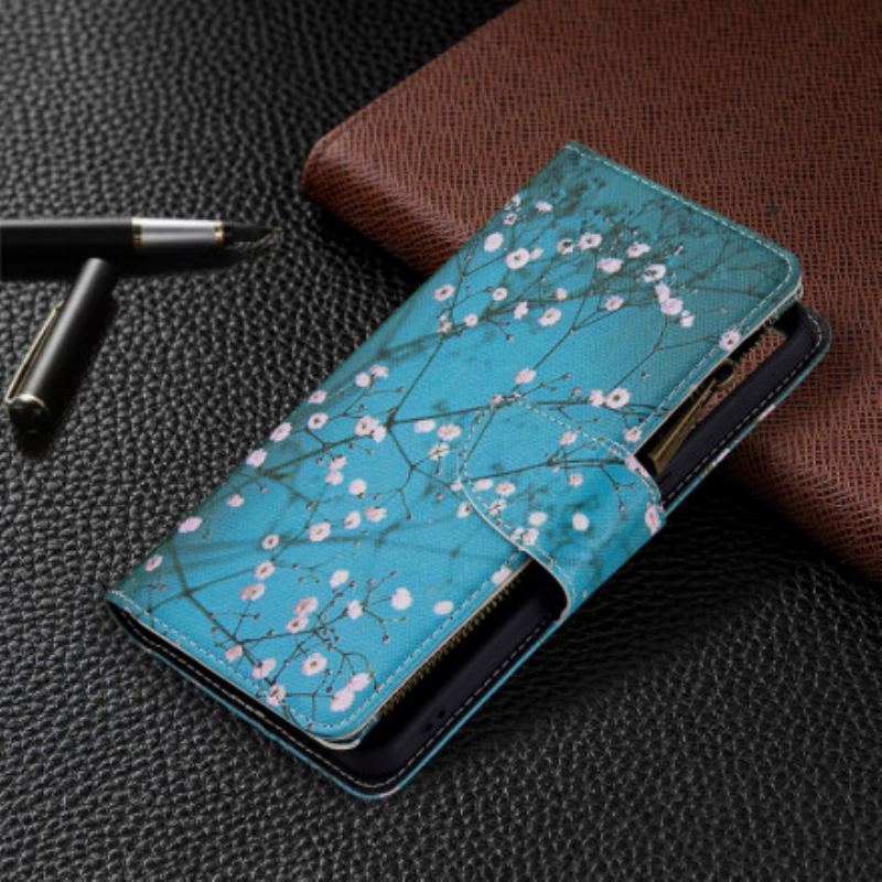 Housse Oppo Reno 6 5G Poche Zippée Arbre