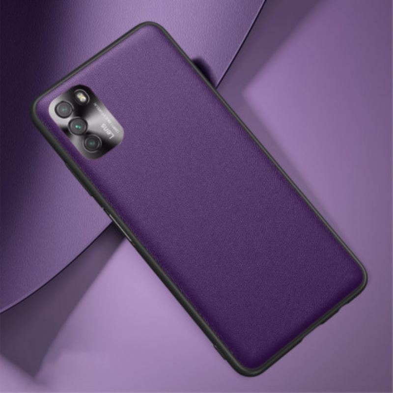 Coque Poco M3 Effet Cuir Prestige