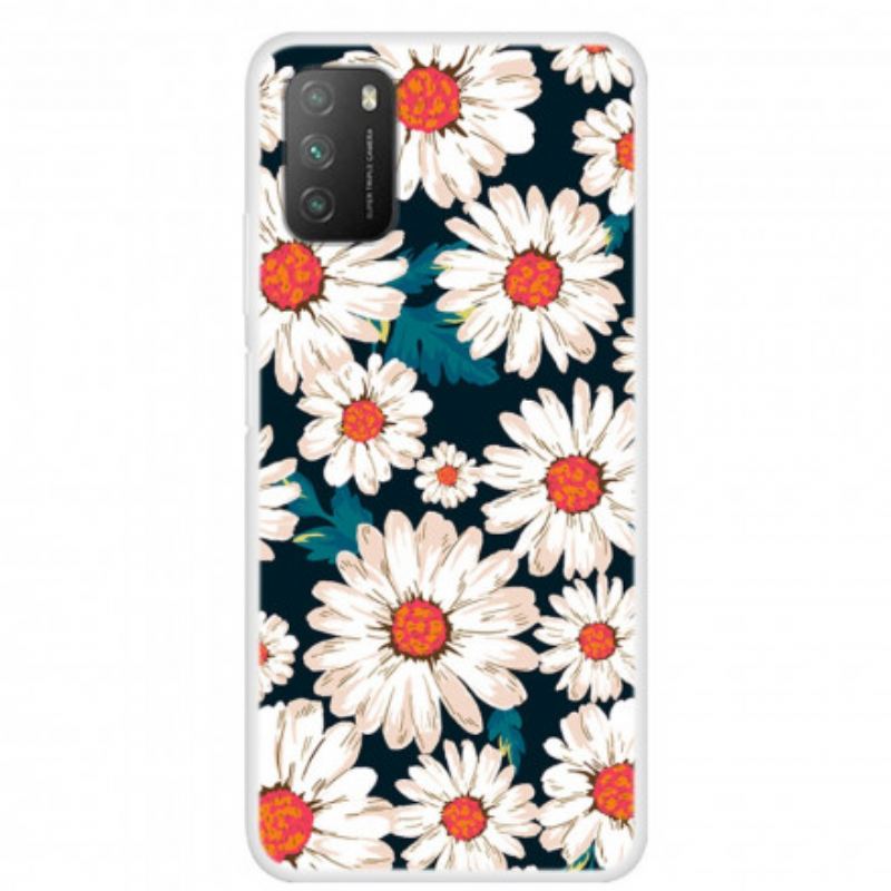 Coque Poco M3 Marguerites