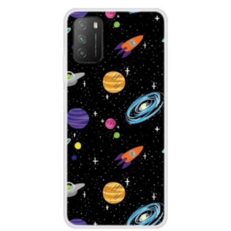 Coque Poco M3 Planète Galaxie