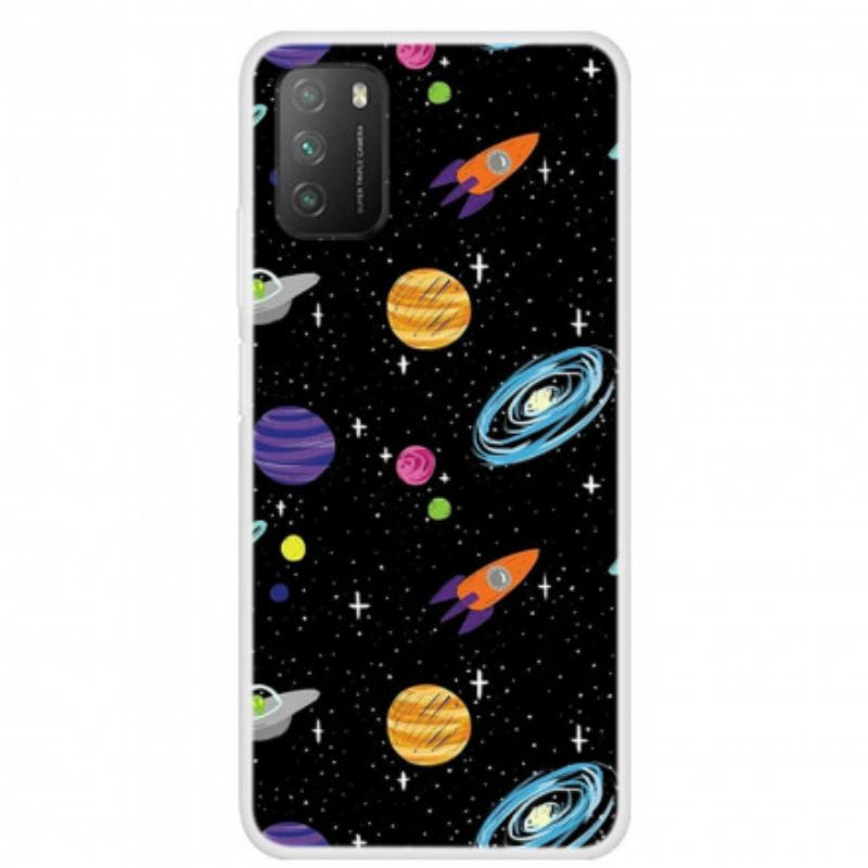 Coque Poco M3 Planète Galaxie