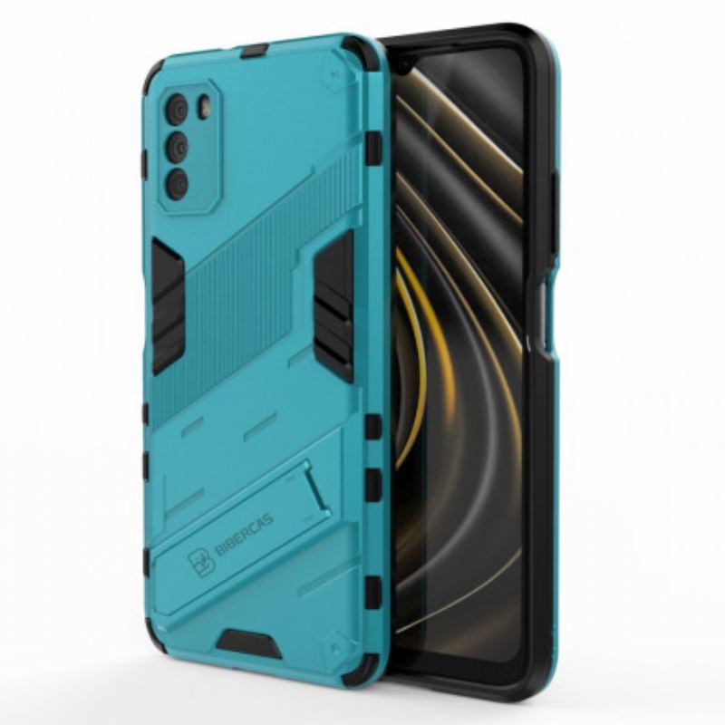 Coque Poco M3 Support Amovible Deux Positions Mains Libres