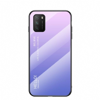 Coque Poco M3 Verre Trempé Hello