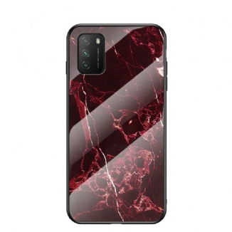 Coque Poco M3 Verre Trempé Marble Colors