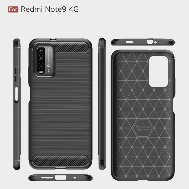 Coque Xiaomi Poco M3 Fibre Carbone Brossée