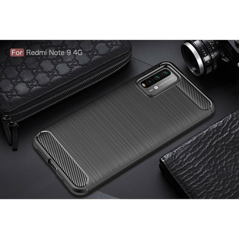 Coque Xiaomi Poco M3 Fibre Carbone Brossée