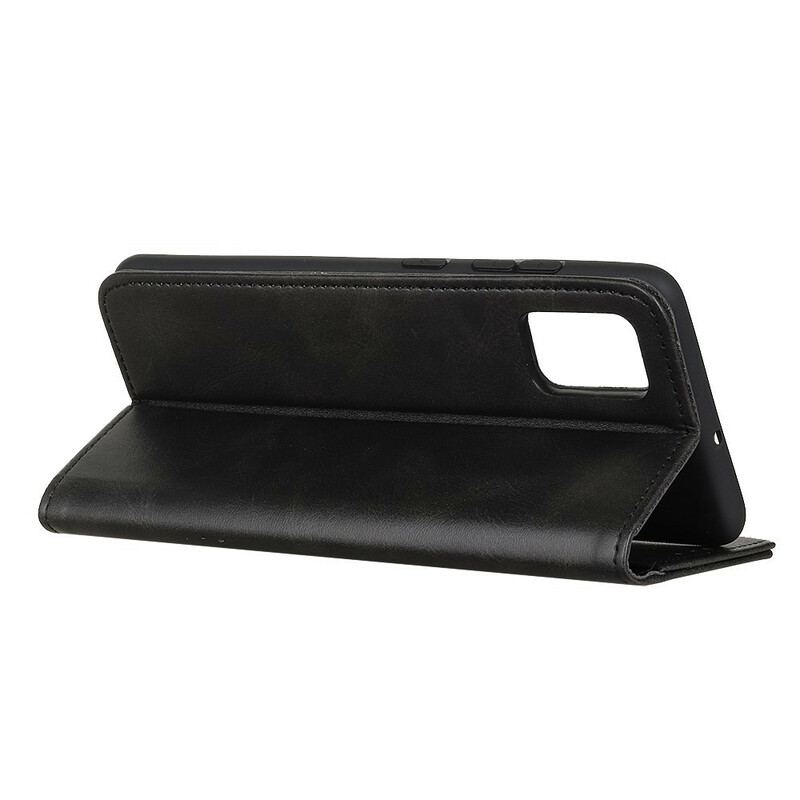 Flip Cover Poco M3 Cuir Fendu Élégance