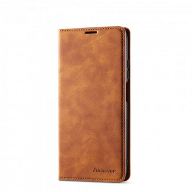 Flip Cover Poco M3 Effet Cuir FORWENW