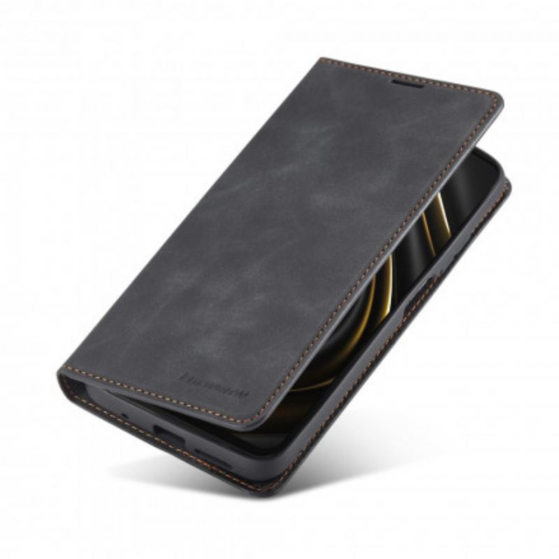 Flip Cover Poco M3 Effet Cuir FORWENW