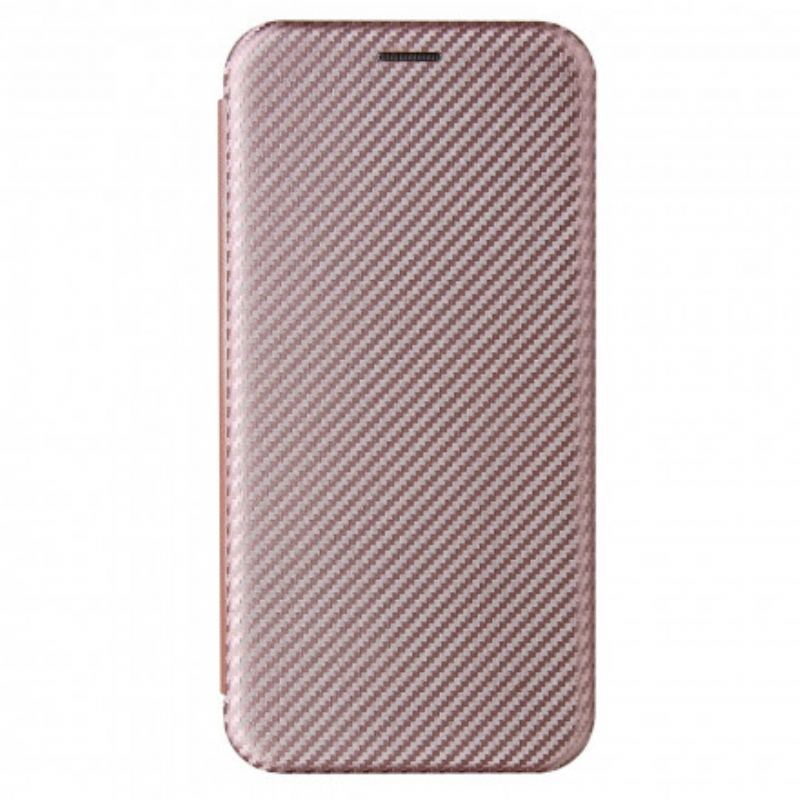 Flip Cover Poco M3 Fibre Carbone avec Anneau Support