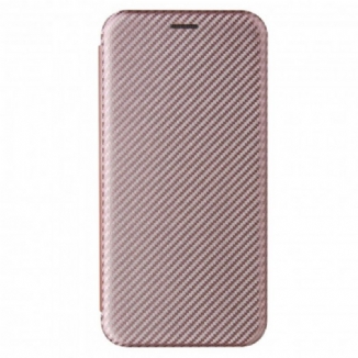 Flip Cover Poco M3 Fibre Carbone avec Anneau Support