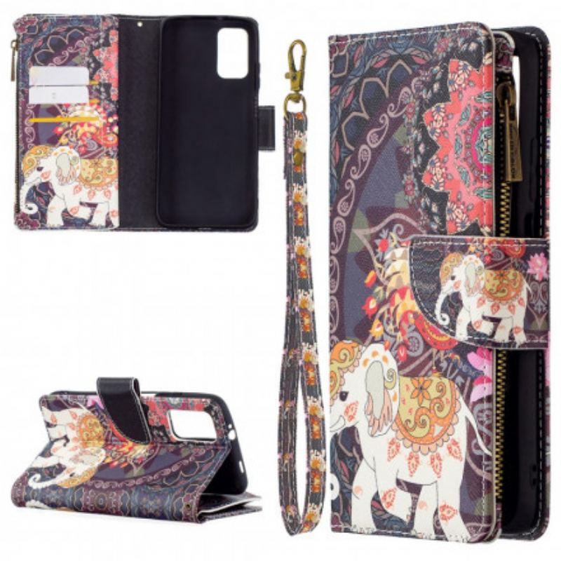 Housse Poco M3 Poche Zippée Éléphant