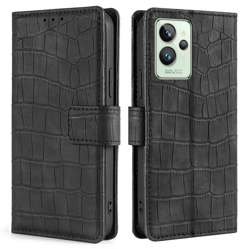 Housse Realme GT2 Pro Effet Peau de Crocodile