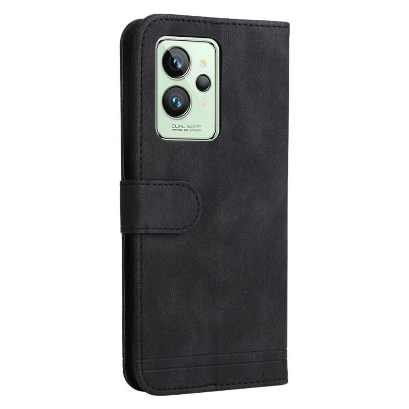 Housse Realme GT2 Pro Style Cuir avec Rivet Décoratif