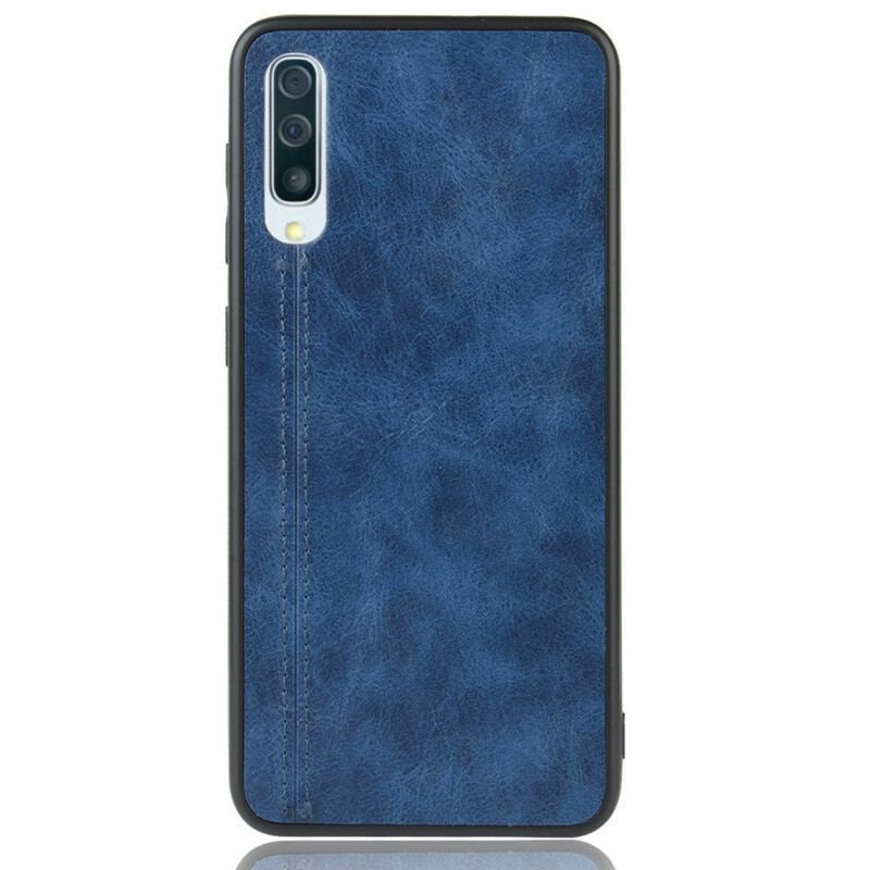 Coque Samsung Galaxy A50 Effet Cuir Couture