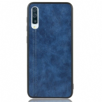 Coque Samsung Galaxy A50 Effet Cuir Couture