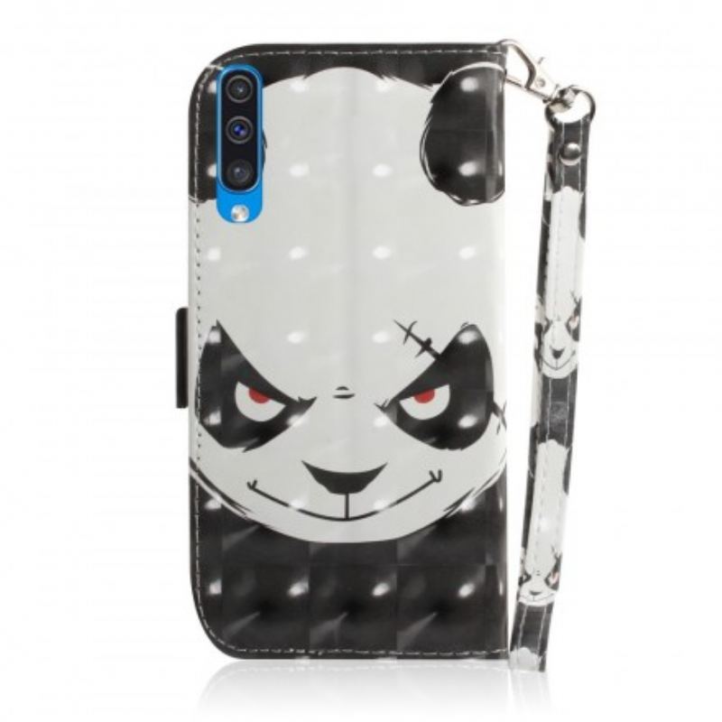 Housse Samsung Galaxy A50 Angry Panda à Lanière